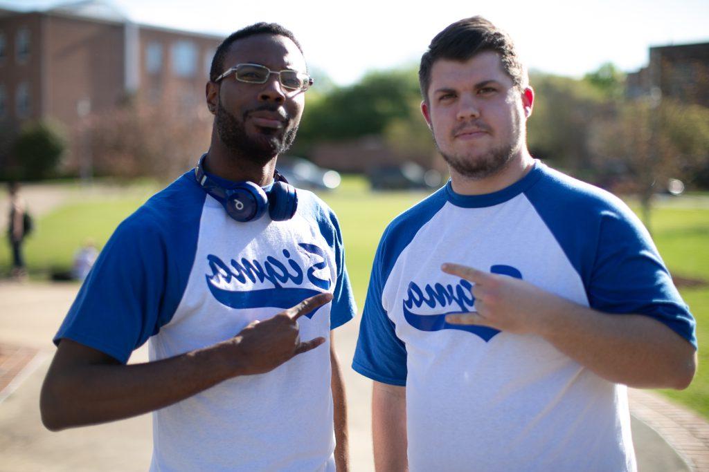 Two members of Phi Beta Sigma Fraternity